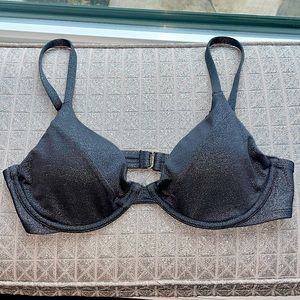 Hollister Gray sparkly bikini top